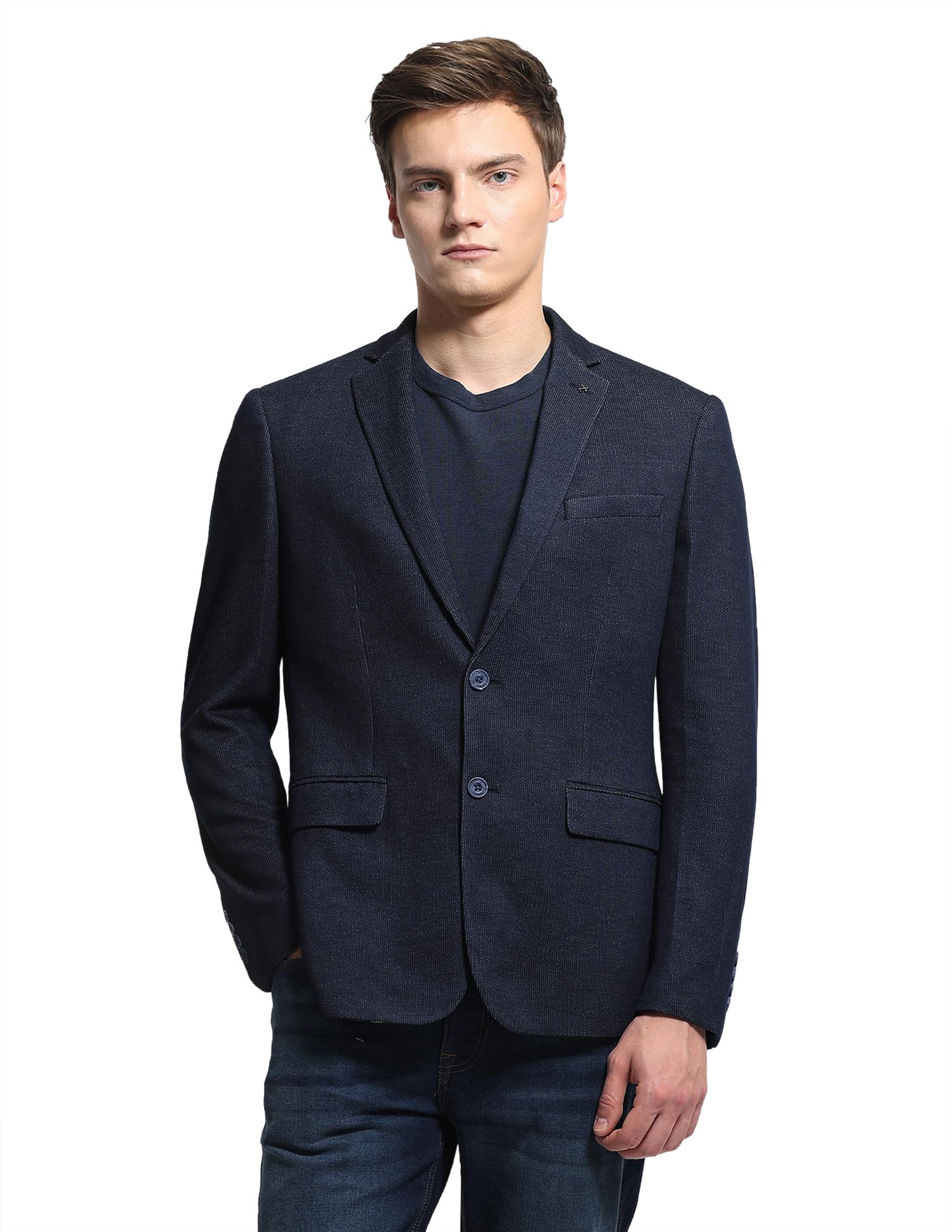 Men's Zero Calorie Slim Fit Heathered Blazer-image-28