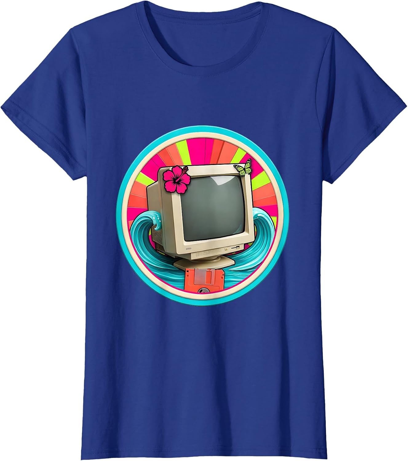 Y2K Retro Desktop Computer CRT Monitor Graphic T-Shirt