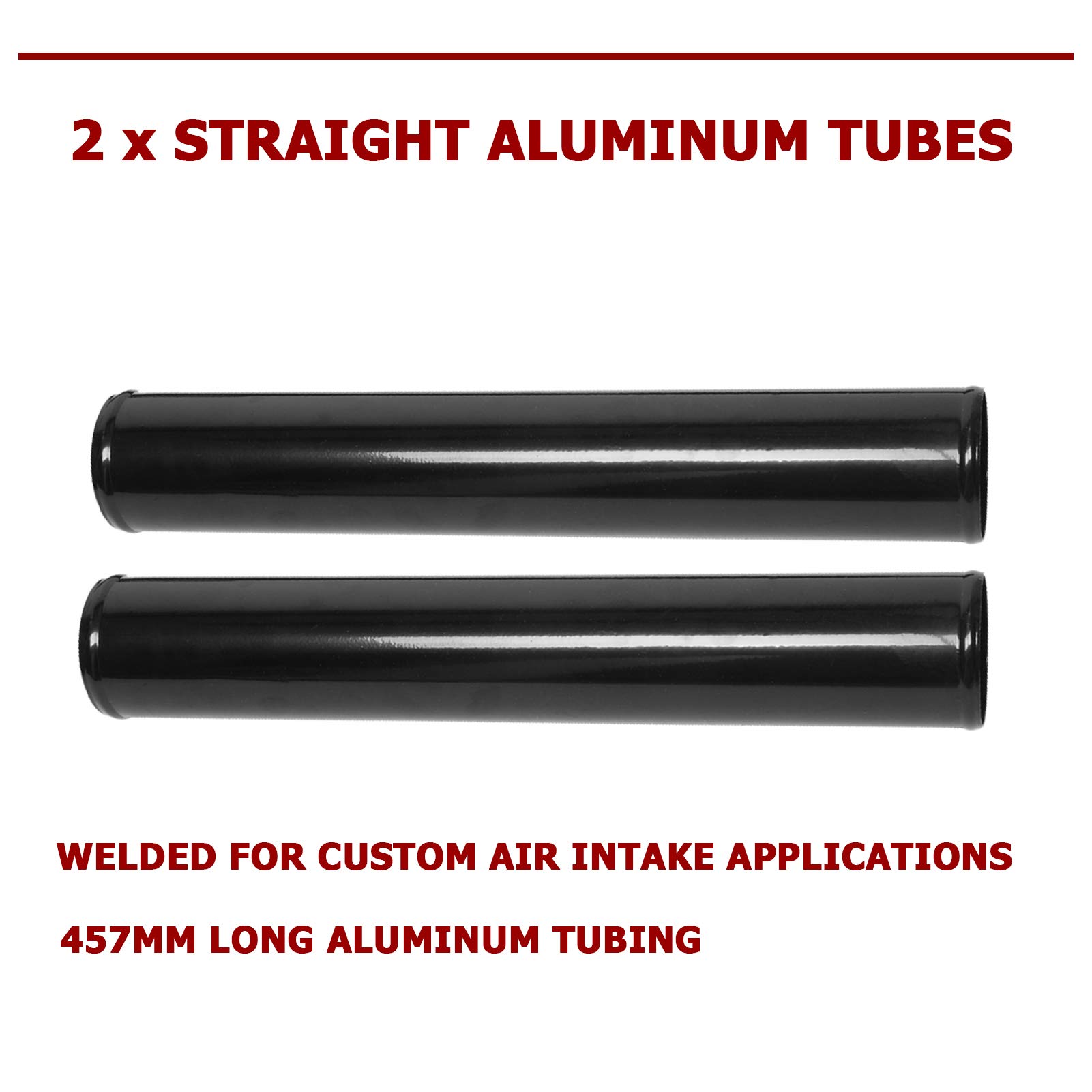 Kit di tubi intercooler universale da 2 pollici in alluminio lucido con tubi in silicone e morsetti a T in acciaio inox, kit fai da te