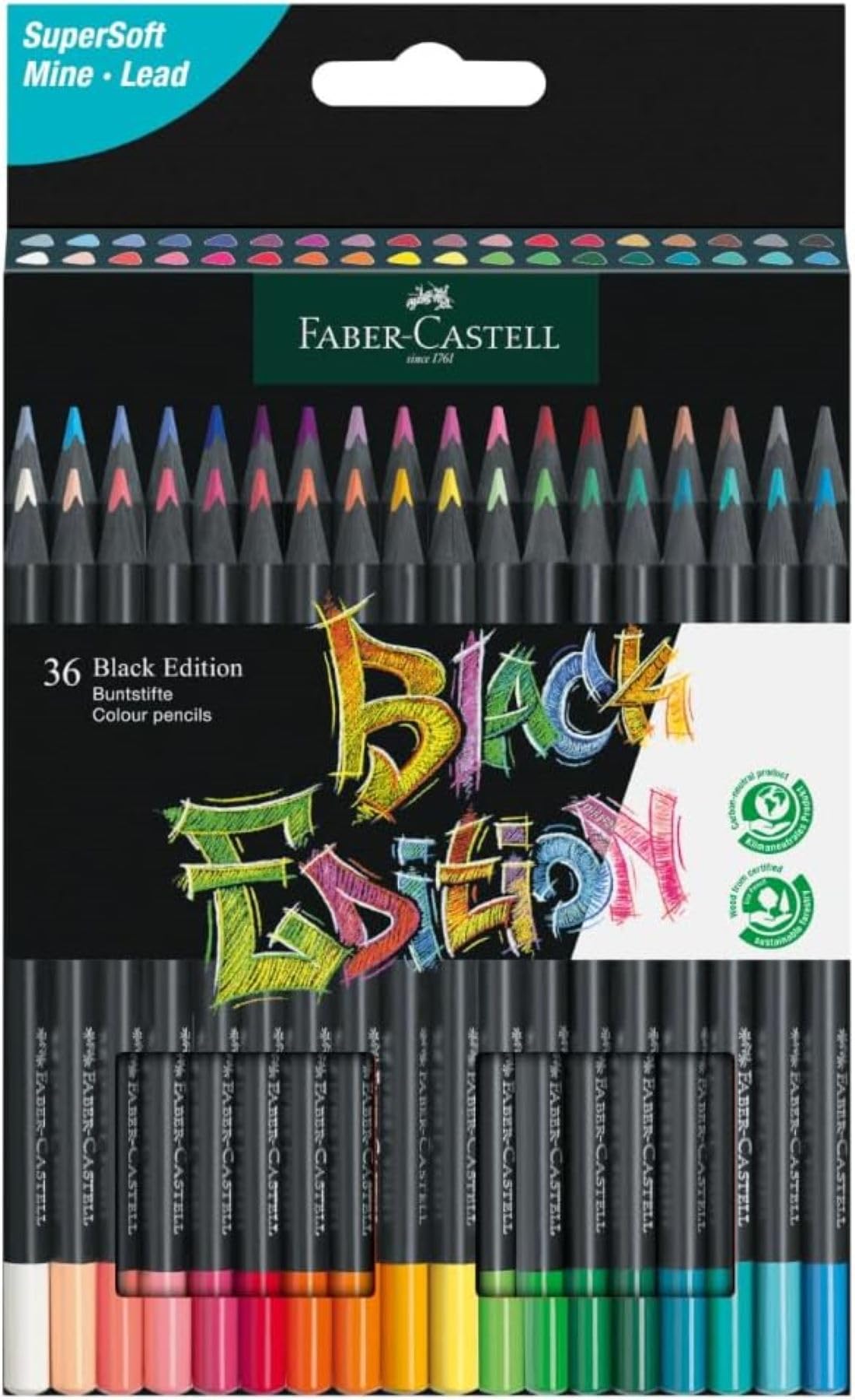 Règle à Pois Faber-Castell 15 Cm - Noir - Précision Millimétrique, Design Moderne