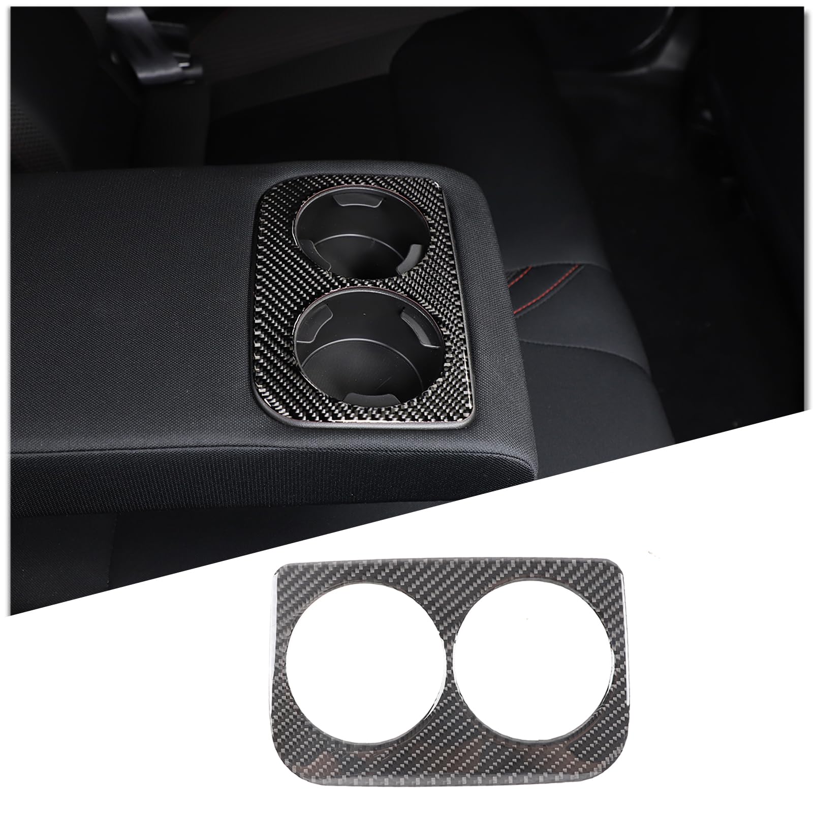 Tapis de porte-gobelet carbone pour console arrière Subaru WRX 2022