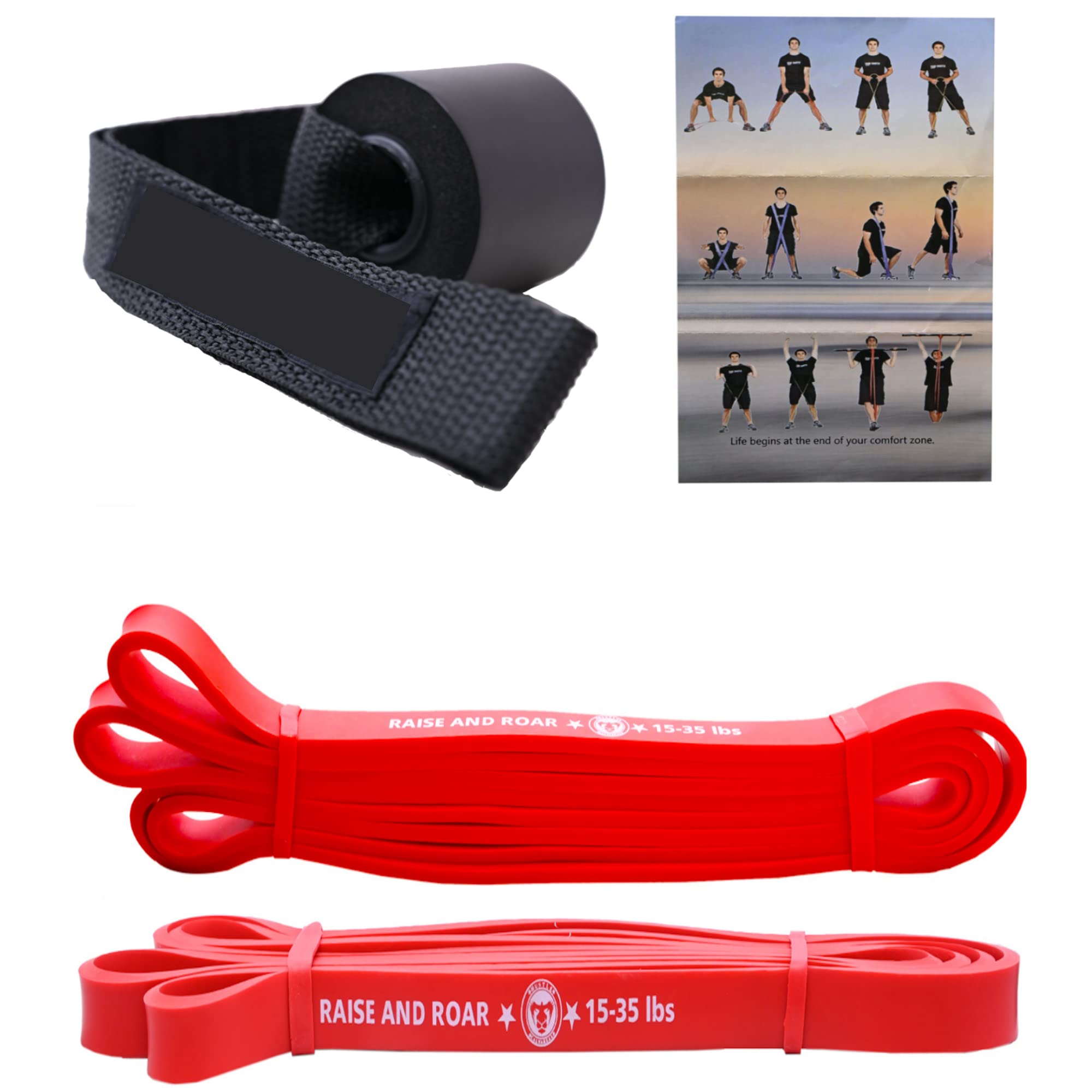 Calvareal Resistance Bands For Pull Ups Door Anchor, Gym Band, Pull Up Band Streching Bands Exercise / Loop Band Excercise At Home Workout Band, Resistance Band For Workout For Men, Women (RED, Light (15-35) LBS) (B08MV9R7GL) Amazon Price History, Amazon Price Tracker