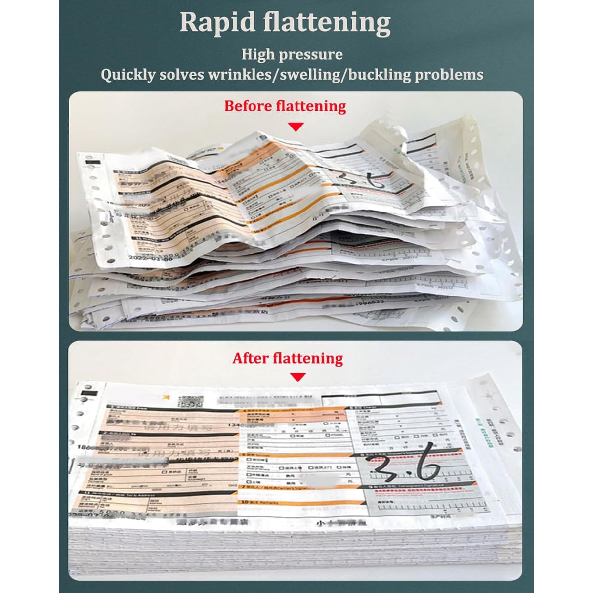 Prensa manual de papel para encuadernación, carpeta de tornillos de acero, presión de 1500 kg para aplanar documentos de oficina, tamaños A5, A4, A3, ideal para archivos financieros