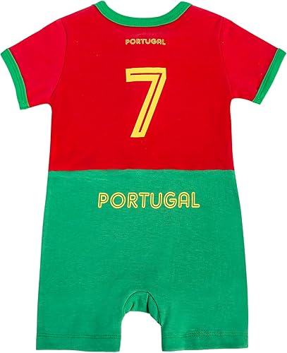 Vista 3 de Body de fútbol para bebé, traje de manga corta para recién nacido y niños pequeños de 0 a 24 meses