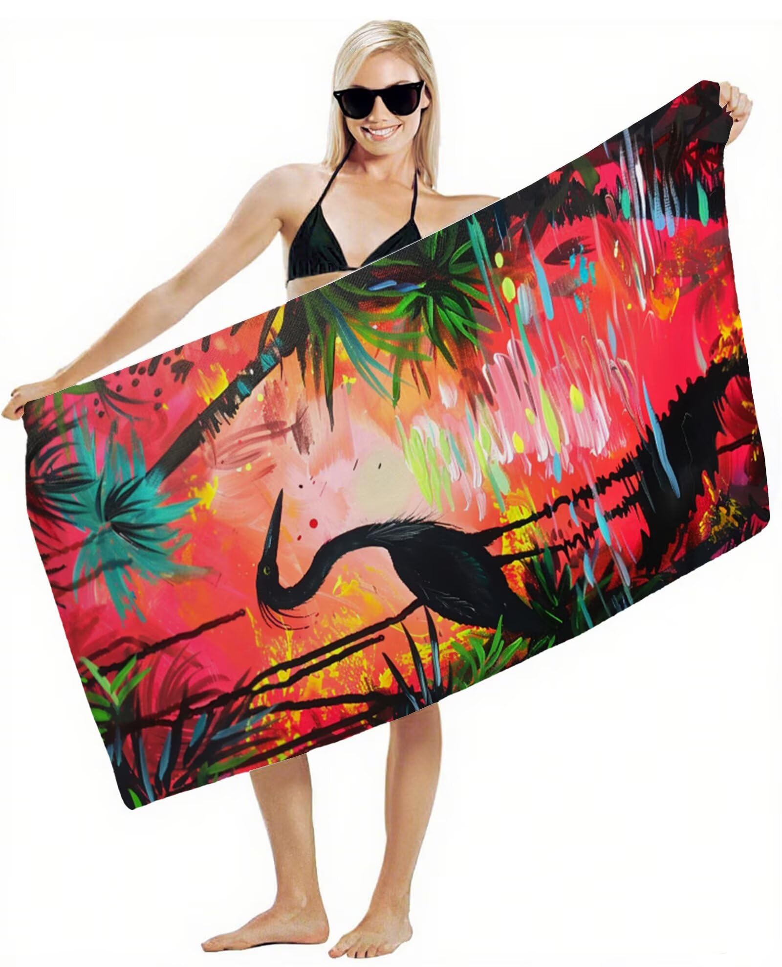 Telo Mare Grande 220x100 cm Asciugamano Palestra Asciugatura Rapida, Telo Mare Microfibra Anti-Sabbia, Morbido & Assorbente, Compatto & Leggero, per Viaggi, Piscina, Sport, Palestra, Campeggio Y2-95