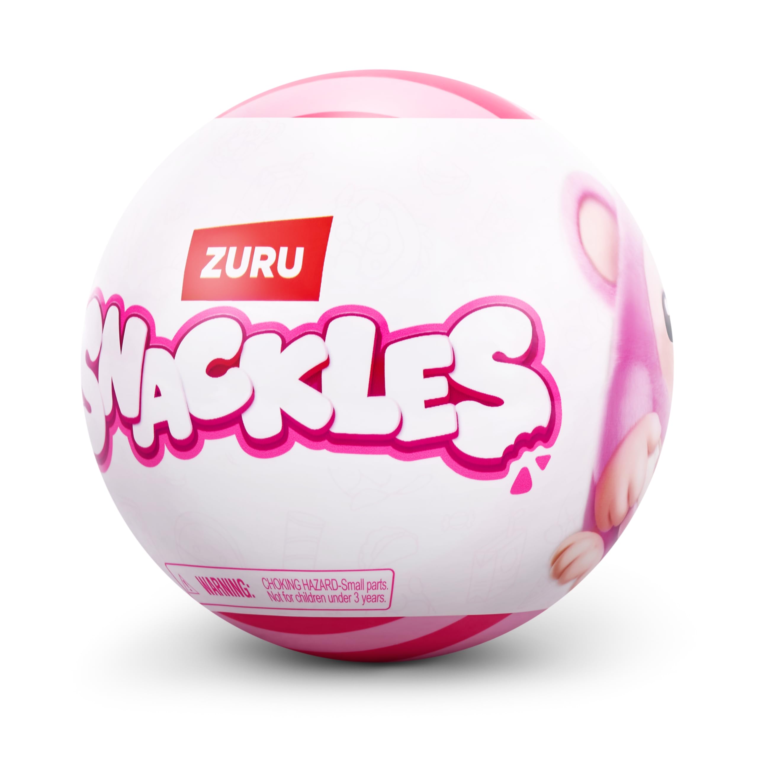 Snackles, peluche Serie 1 non da 13 cm di ZURU, peluche con accessorio snack (assortimento casuale)