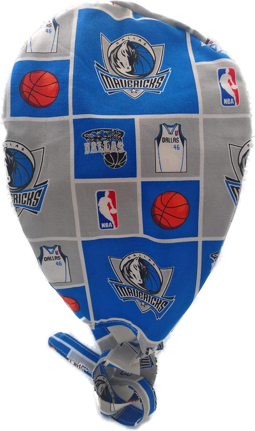 Scrub Hat Sports Teams Cotton Cap Tie Back Do-Rag Skull