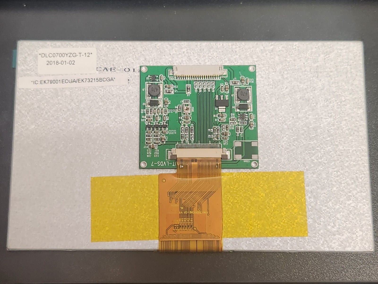 (1 PC) DLC0700YZG-T-12 Display TFT 7+CTP 1024 * 600 LVDS w