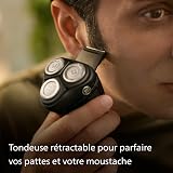 Philips Electric Shaver 3000 Series - Wet & Dry Electric Shaver for Men with SkinProtect Technology in Dark Moon, Pop-up Beard Trimmer, Cordless Shaver (Model S3145/00) - 7