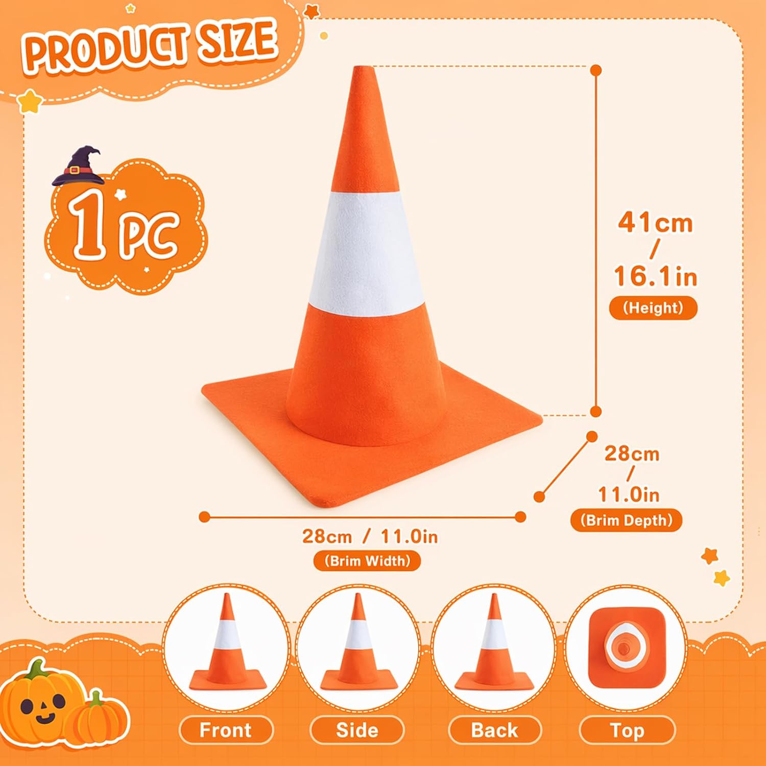 Crazy Hats for Adults, Silly Hat for Halloween Costume Parties, Construction-Themed Celebrations and Role-Playing Events, Fun Headwear for Young Adults and Party Enthusiasts