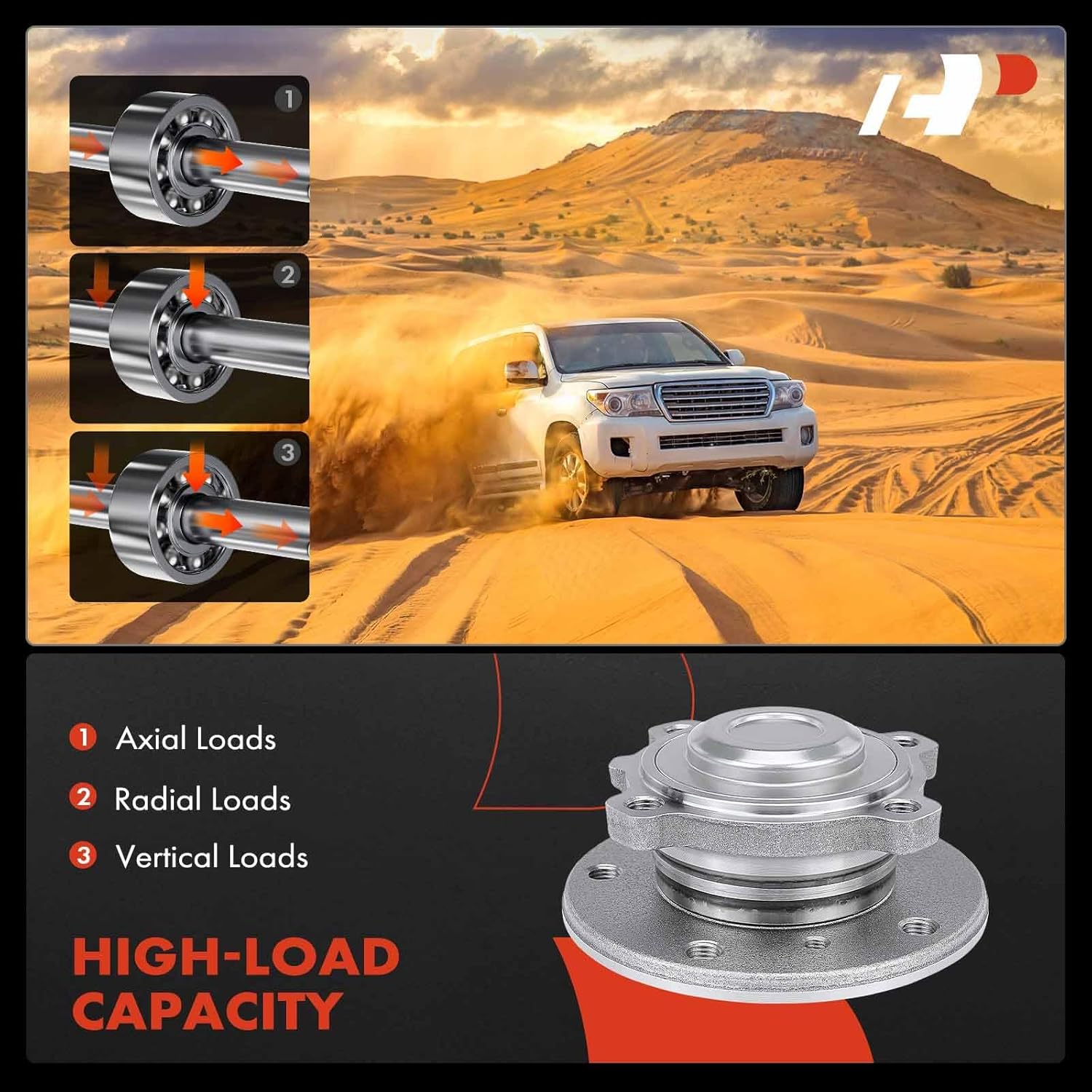 A-Premium 2 x Front Wheel Bearing and Hub Assembly with 8 Bolts Compatible with BMW RWD Model - 2006-2016 - 323i 325Ci 325i 328i 330Ci 330i 335d 335i 335is & X1 & 128i 135i 135is & Z4