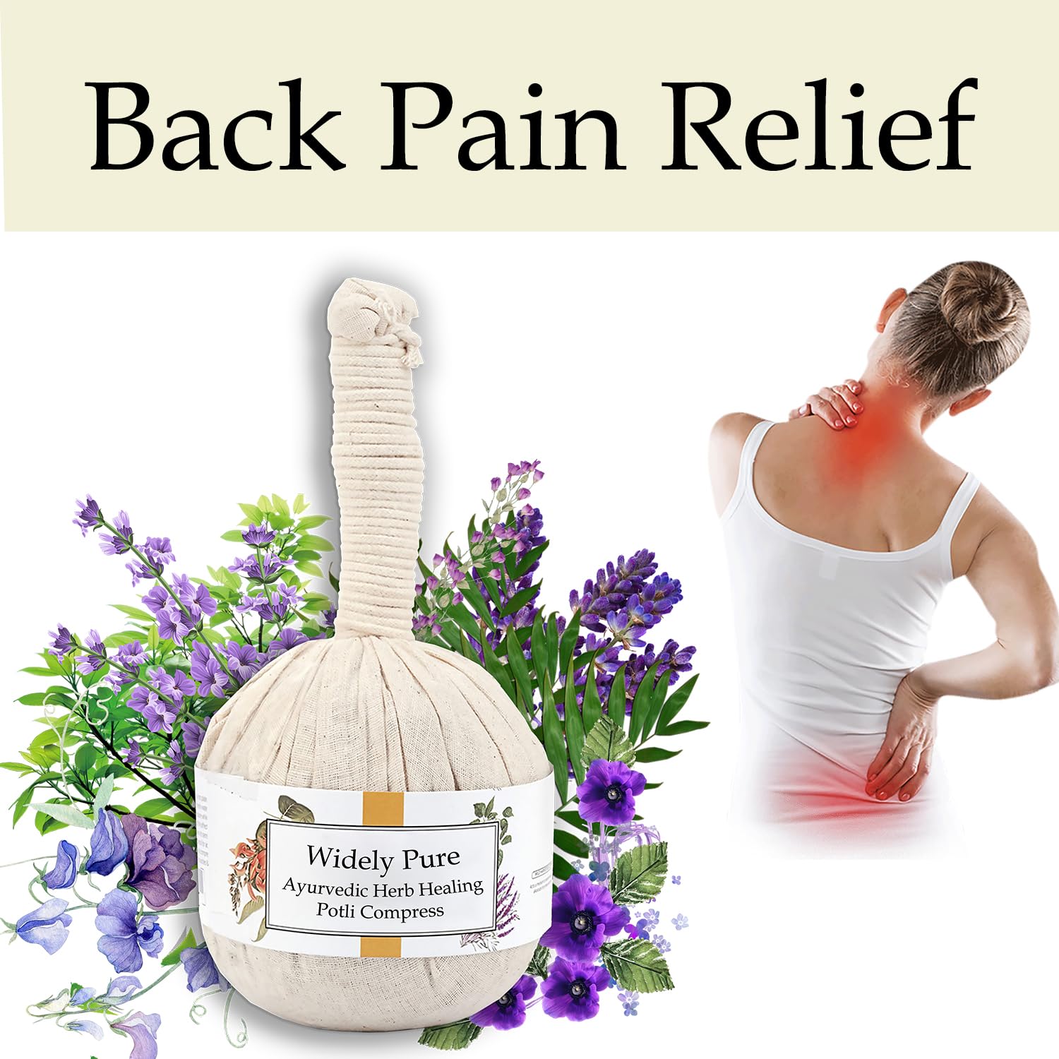 Widely pure Ayurvedic Pain Relief Potley -180G | Manual Massage Potley | Reduce pain in the knee, back, neck and leg. Reduce inflammation. Blood flow improves with pain relief