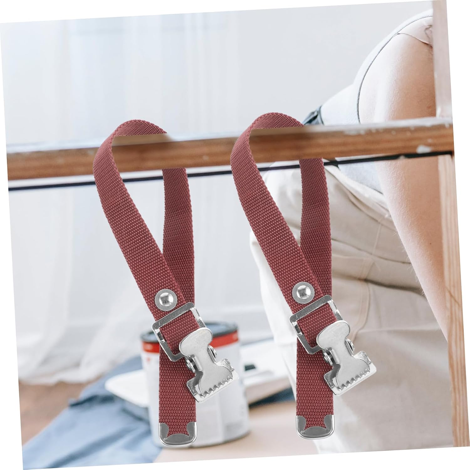 2pcs Stilt Leg Strap Kit Gymnastics Door Strap Drywall Stilt Replacement Parts Comfortable Fit for Performances