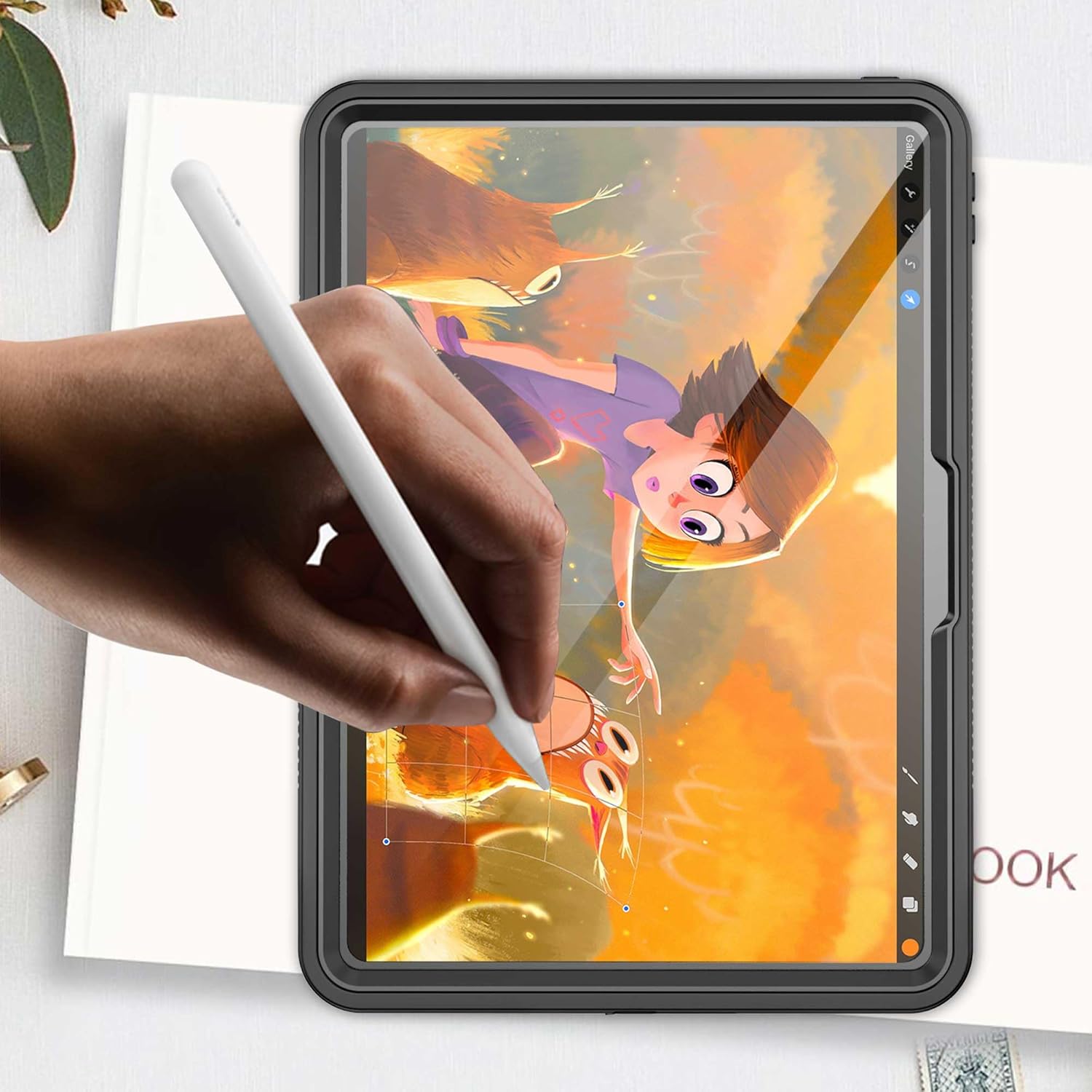 Miimall Waterproof Case for iPad Pro 13 inch 2024 M4, IP68 Waterproof Clear 360 Full-Body Ultra-Thin, Built-in Screen Protector, Shockproof Dust/Snow Proof Waterproof for iPad Pro 13 inch, Black - Image 8