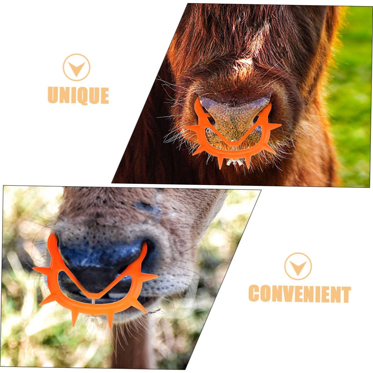 ifundom 4 Set Calf Weaner Clip Per Bestiame Strumento Per Svezzamento Mucche Anello Per E Prevenire Succhiare Sicura Attrezzatura Per Allevatori 10 Pezzi * 4