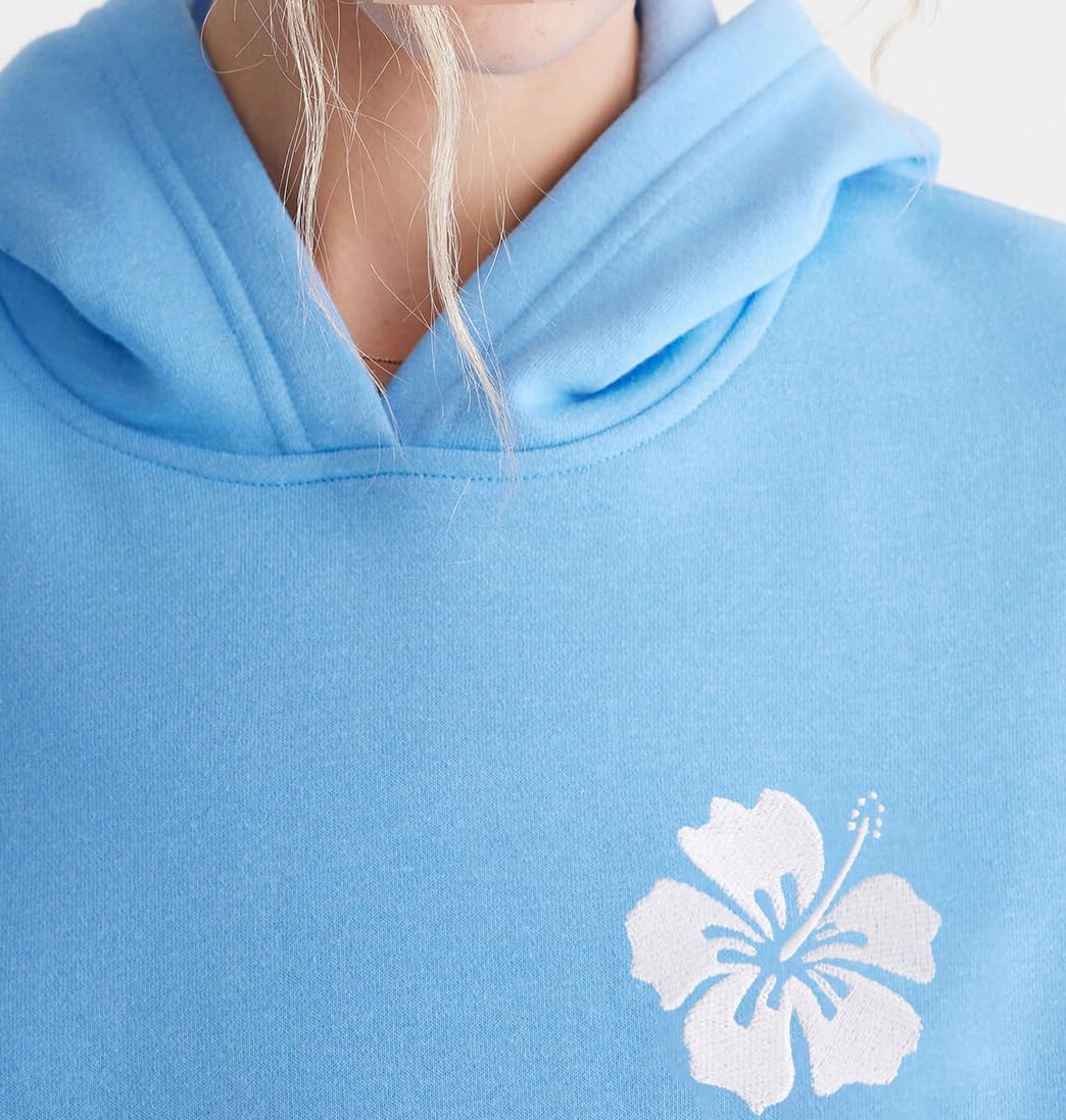 Cute Hoodies for Teen Girls Floral Embroidered Patchwork Hoodie Y2k Oversized Pullover Sweatshirt Preppy Streetwear - Image 6