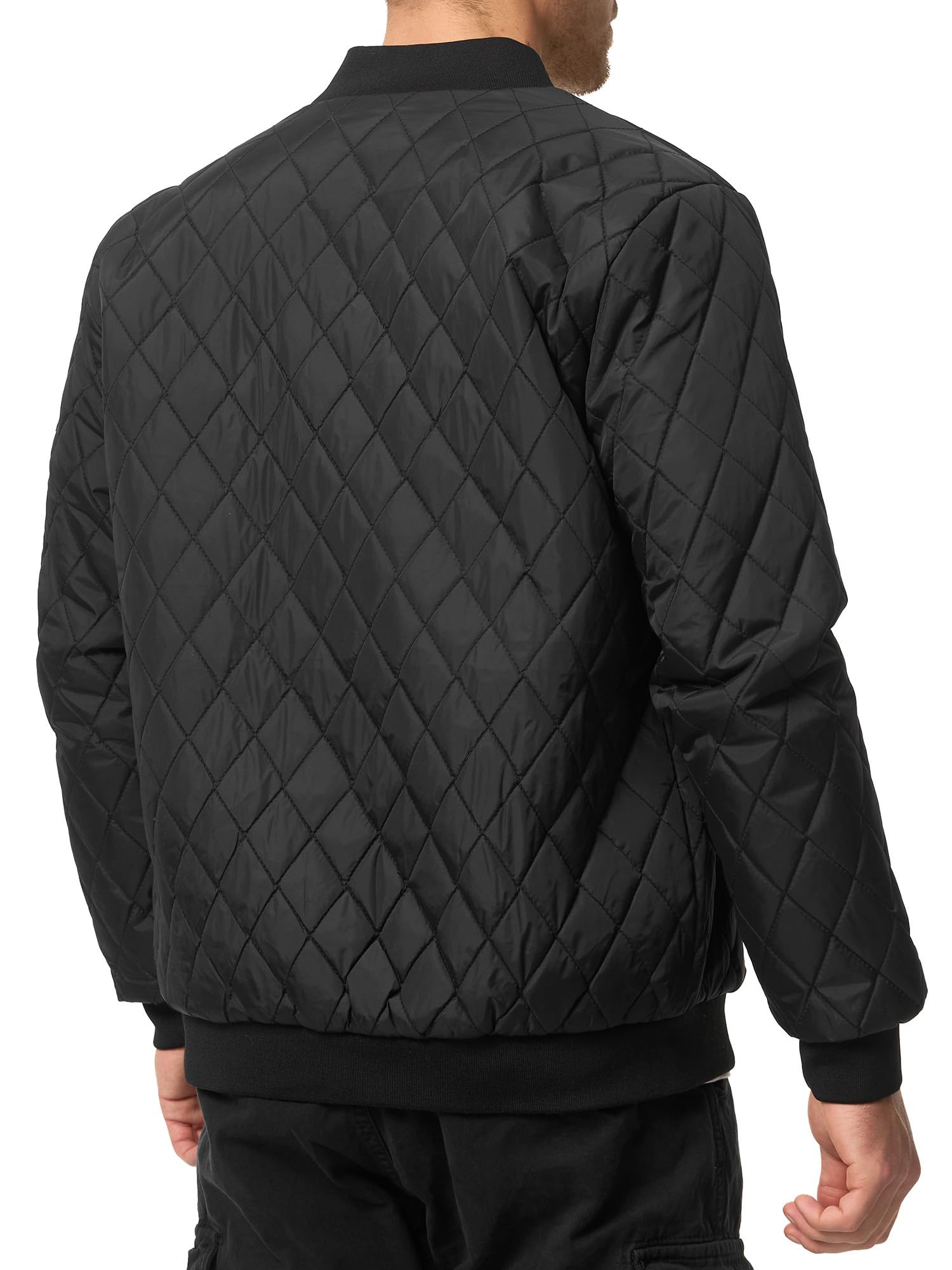 Indicode Herren Novak Bomberjacke Steppjacke Daunen-Optik mit Stehkragen