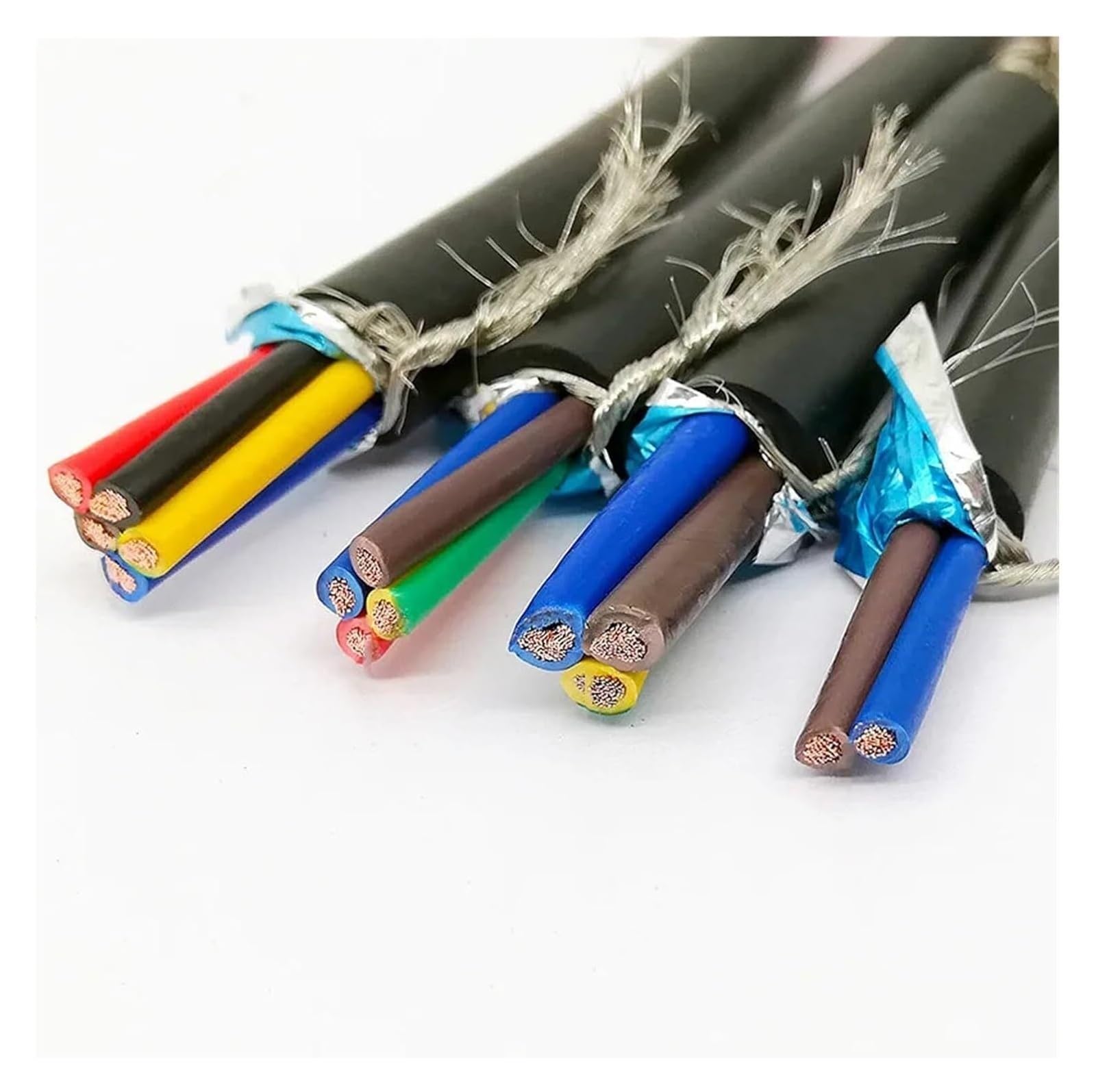 Cavo schermato 12-17 2-6 Core 1M Cavo di segnale in rame puro PVC UL2464(12 Awg-4mm,3 Core 1 meter)