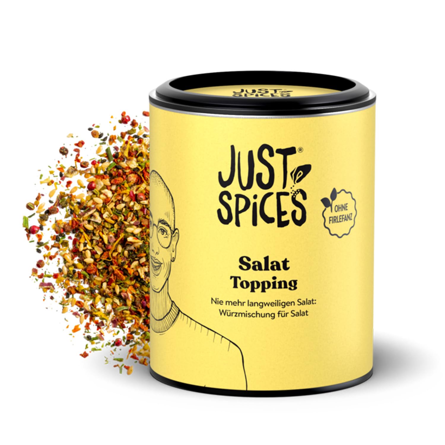 Just Spices Salat Topping I Crunchy Gewürzmix auf Salate & Bowls streuen I Gewürzdose, 35 g