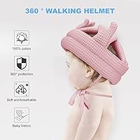 Vista 31 de Lindo casco de seguridad para bebé, protección para la cabeza del niño, ajustable, sombrero de parachoques para la cabeza, casco de parachoques