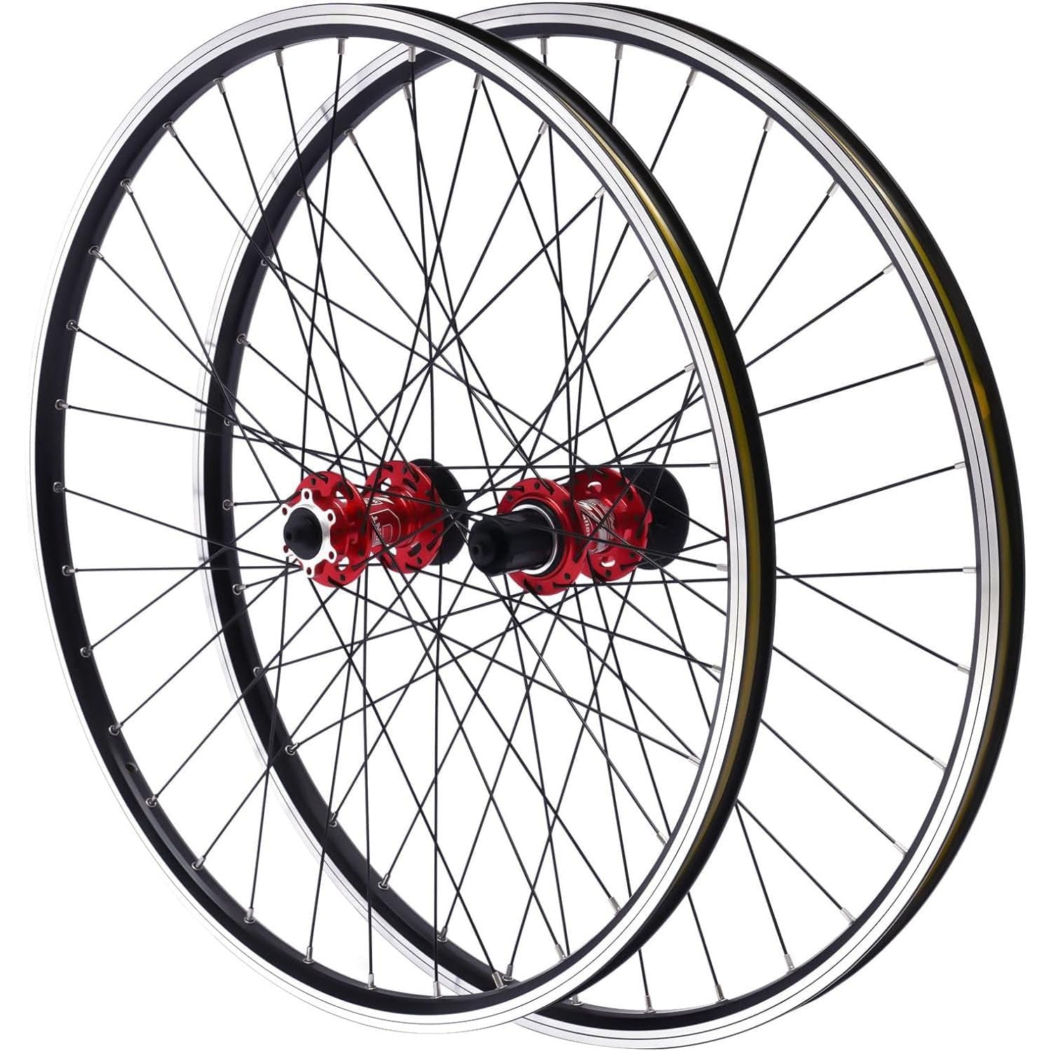 NZVZGKTNTW Rennrad Laufradsatz 26/27,5/29 Zoll 7-12-Gang-MTB-Mountainbike-Radsatz, Abgedichtete Lager, Vorder-/Hinterrad-Aluminiumfelgennabe,