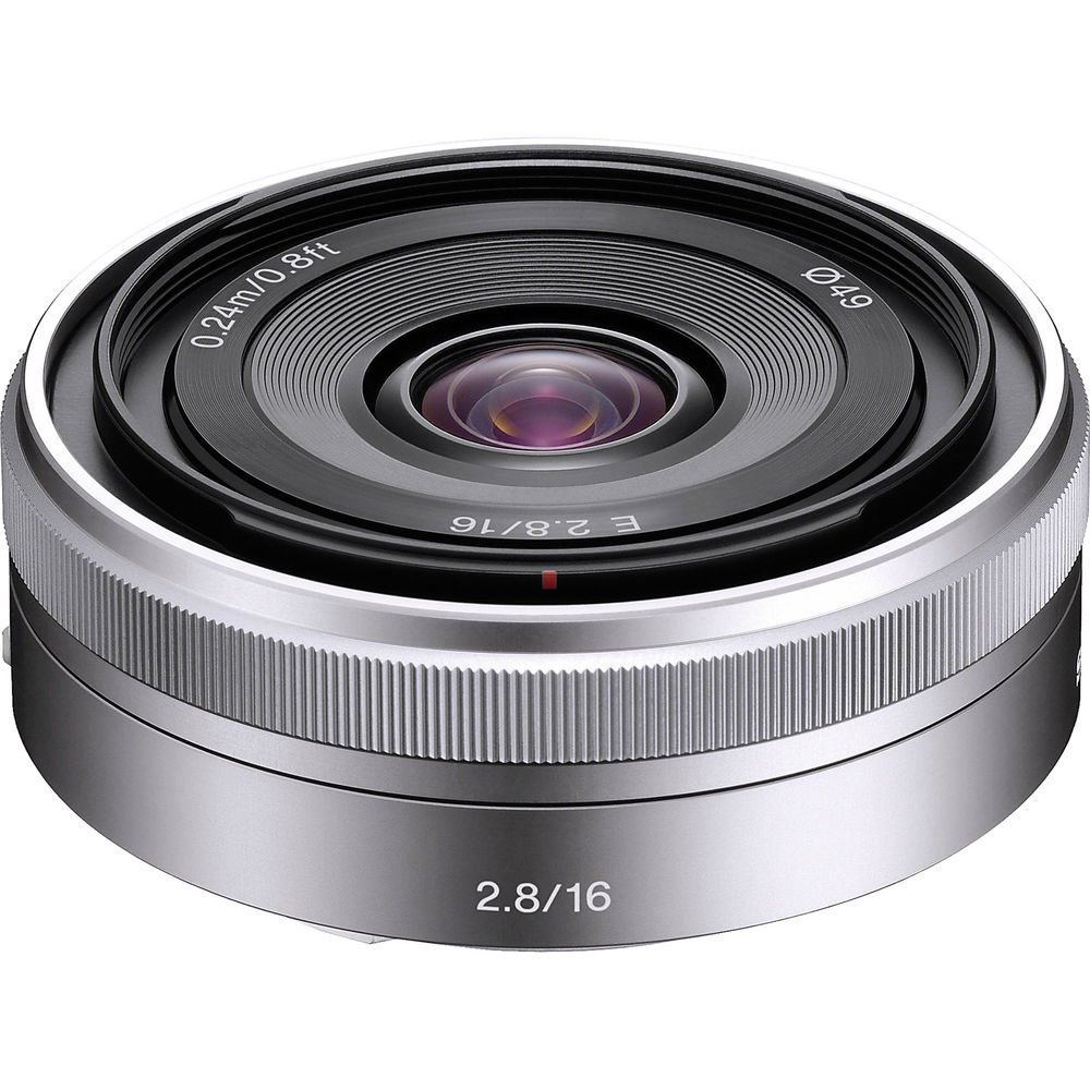 Amazon.com : Sony E 16mm f/2.8 Lens Silver SEL16F28, Filter