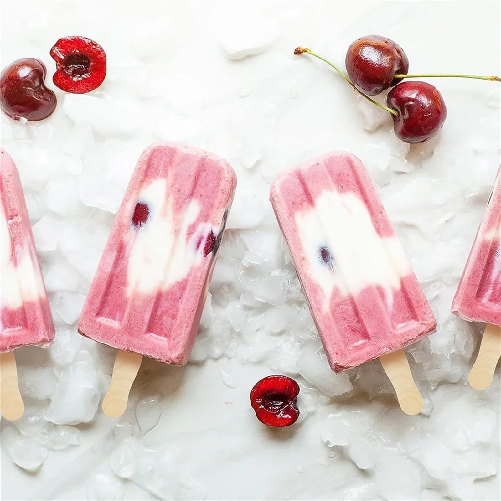 Palitos de Madera para Manualidades 50 palitos de helado con forma de onda, palitos de helado de madera natural for niños, manualidades hechas a mano, herramientas for hacer helados y pasteles