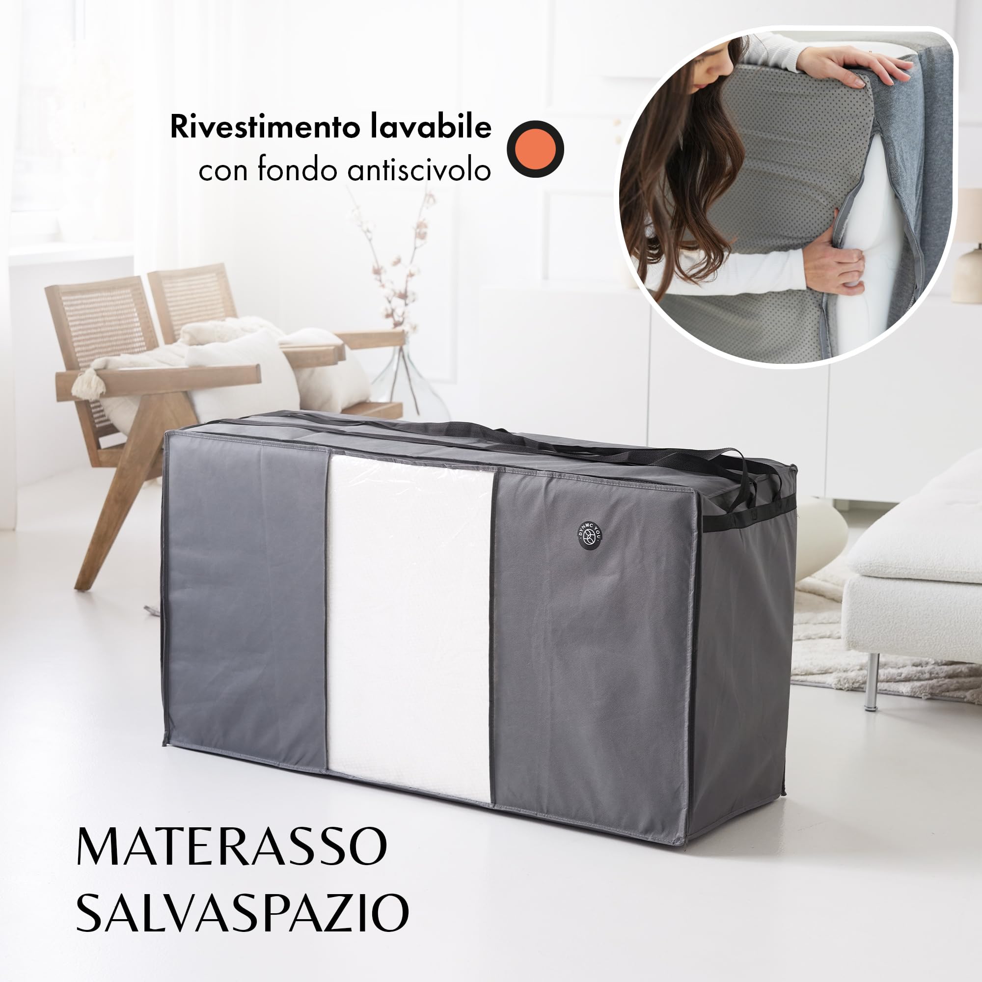 Materasso pieghevole 120x195 cm, 14 cm – comodo letto ospiti, salvaspazio