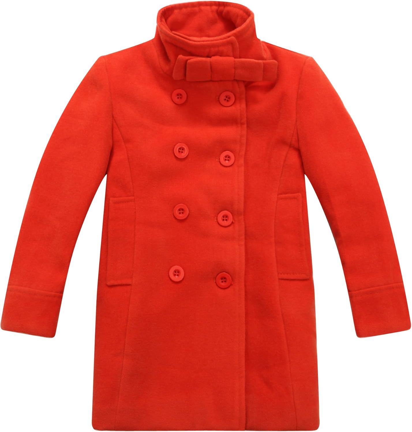 Richie House Girls Kid Double-Breasted Jacket with Little Stand Collar Size 2-12Y RH0644