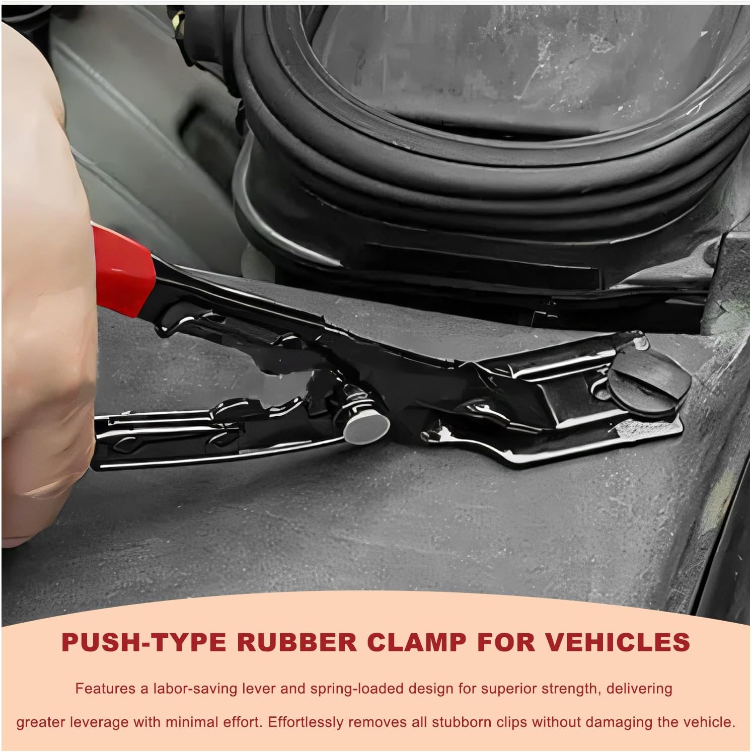 Sun Walker Panel Clip Removal Plier, Auto Door Panel Push Pin Pliers Upholstery Trim Clip Removal Tool, Car Interior Fastener Plier Non-Scratch Remover for Radio Audio Dashboard Anchors