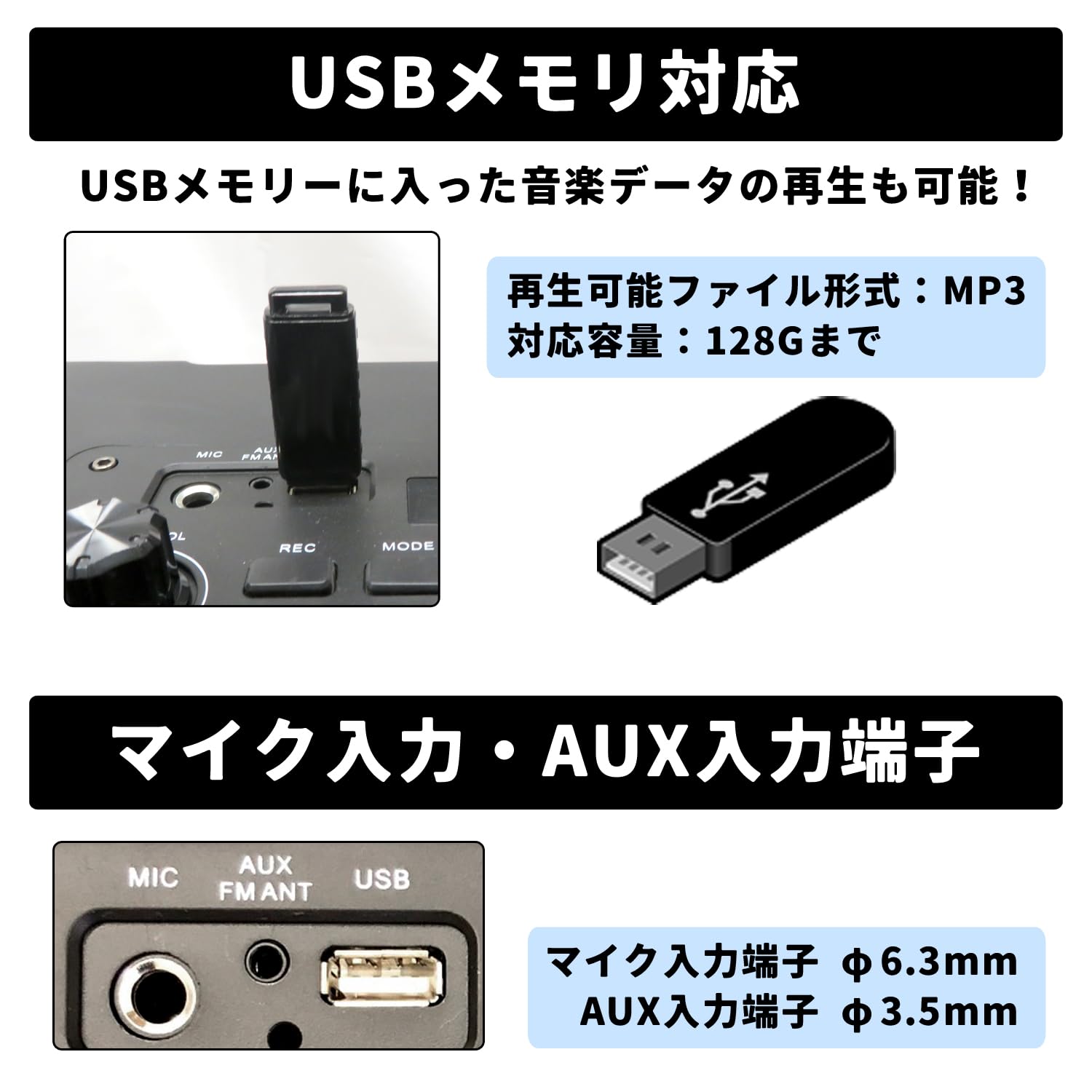 Amazon | CICONIA ポータブルスピーカー TY-1900 ワイヤレスマイク2本