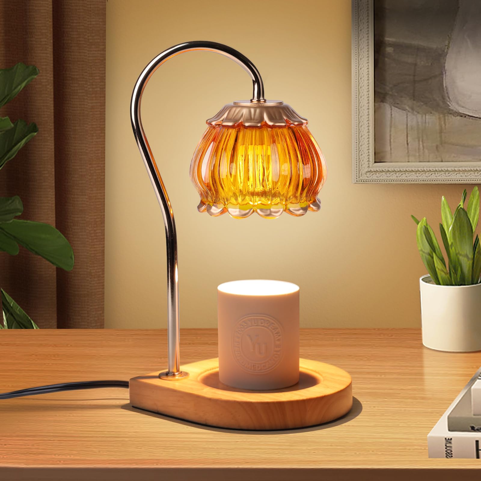 Amazon.com: Gr8Gardens Candle Warmer Lamp with Timer, Dimmable