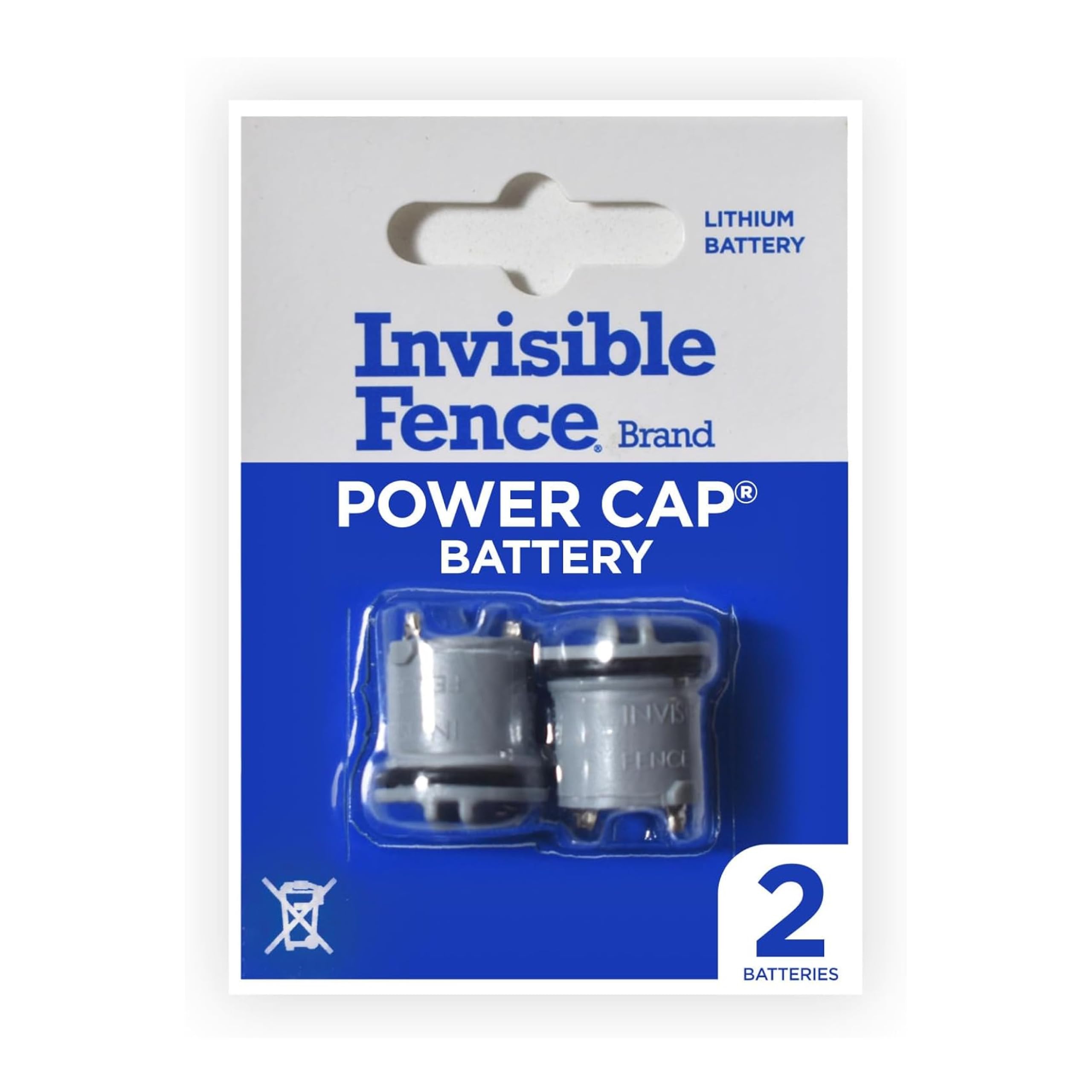 Invisible FencePowerCap Battery for MicroLite and MicroLite Plus Computer Collars, Also Compatible with MaxDog and MaxDog Invisible Fence Dog Collars, Pack of 2