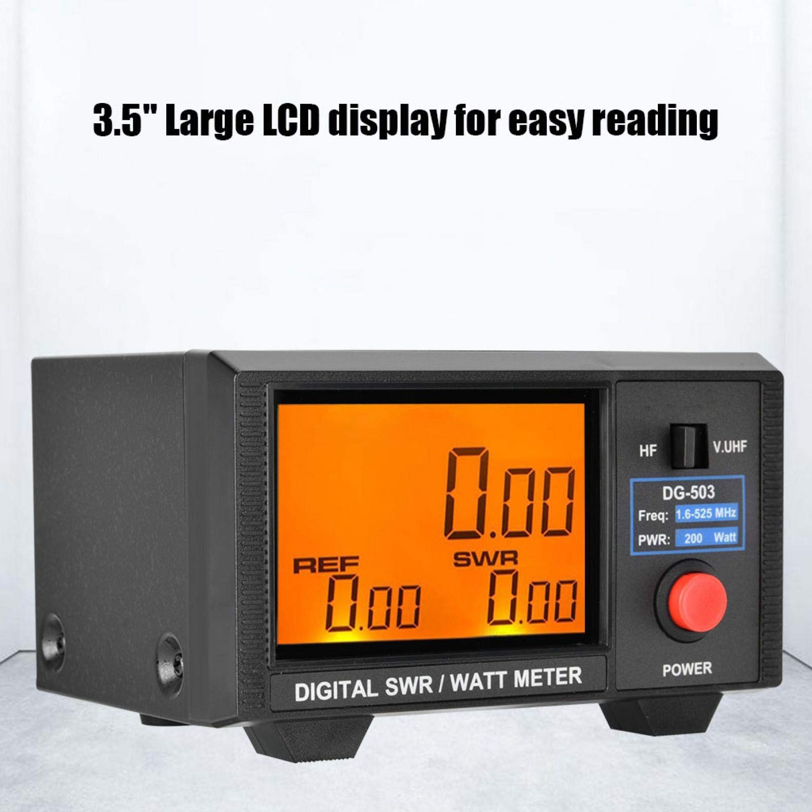 Amazon.com: Digital LCD SWR/Watt Meter for Twoway Radio,VHF/UHF/HF