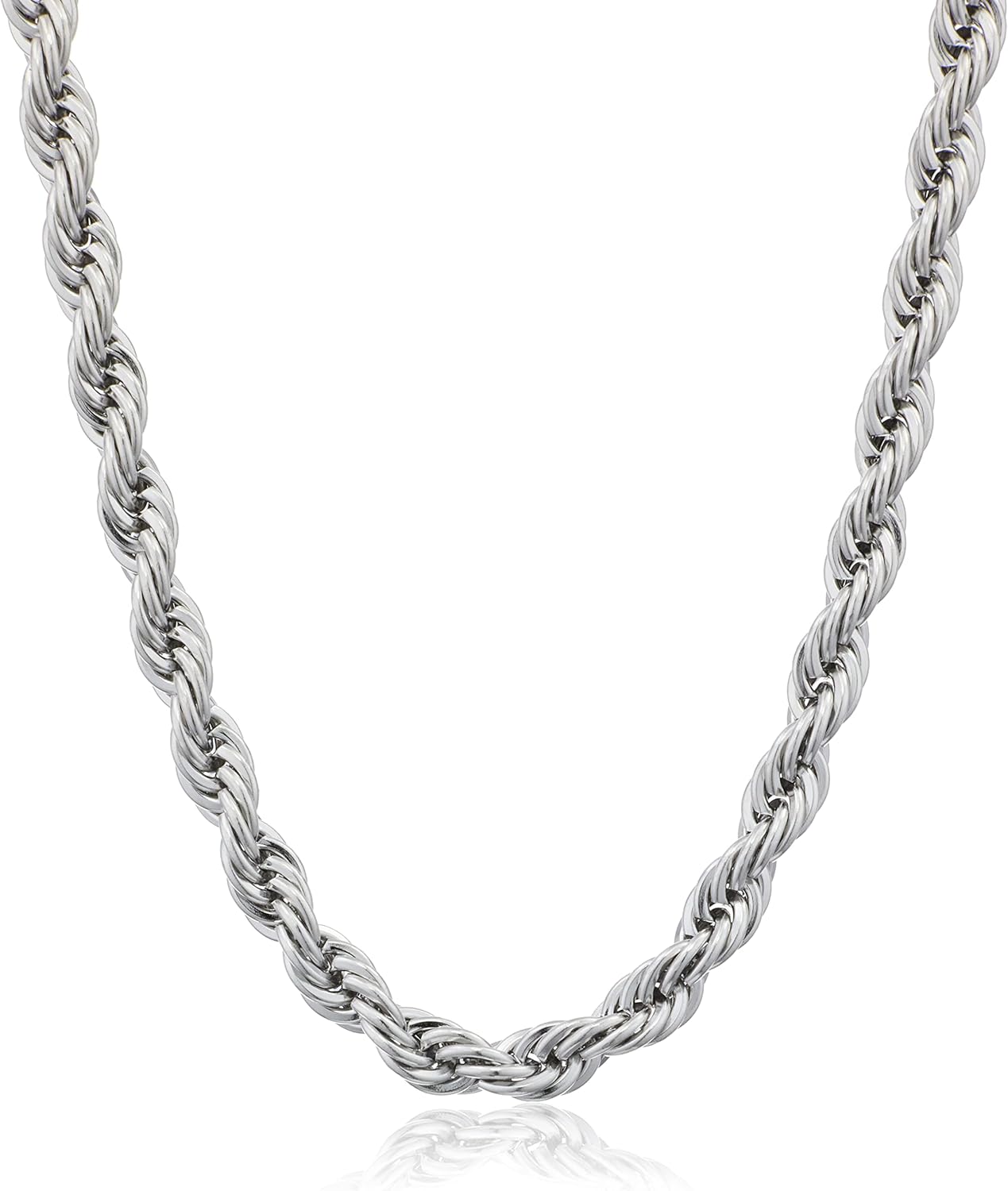 Amazon Essentials Stainless Steel 6MM Rope Chain 24