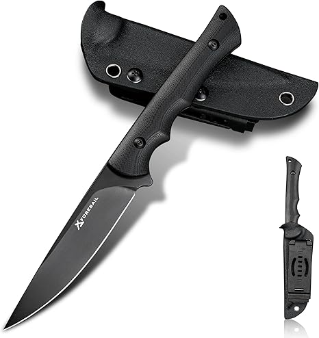 Fixed Blade Knife,3.86inch DC53 Steel Blade and G10 Handle,with Kydex Sheath,Fixed Blade EDC Tactical Knife for Men Women, Outdoor Hunting Hiking Survival Camping Knives.