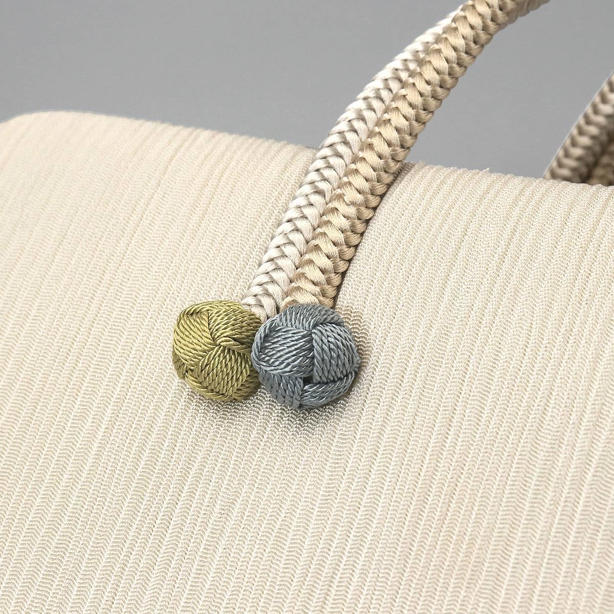 品 袋帯 リバーシブル 紬地 ライトグレー 全通柄 長さ4m43cm 正絹 楽天