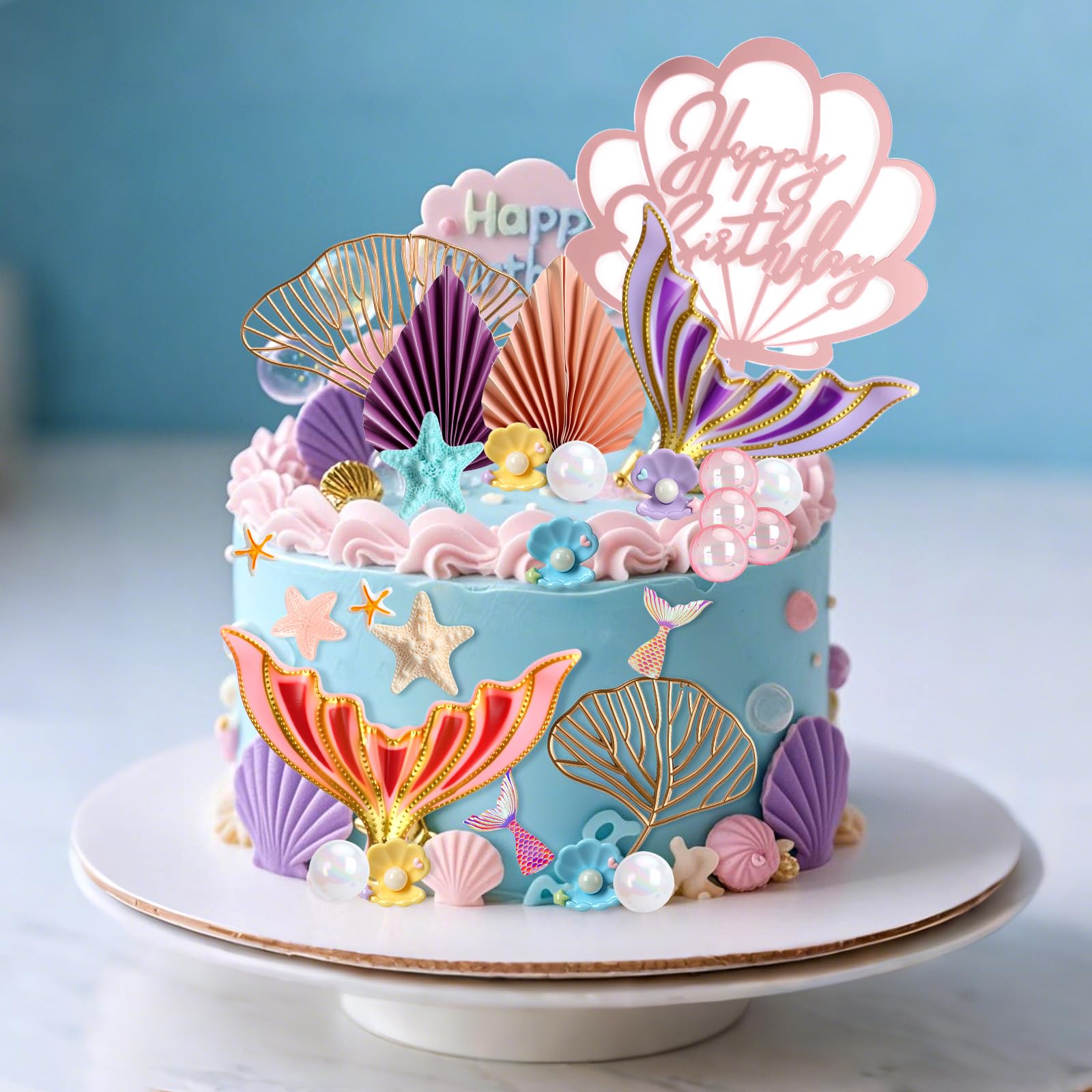 Décoration De Gâteau D'anniversaire Grenouille à Paillettes Pour Fête Prénatale, Fête D'anniversaire D'enfants