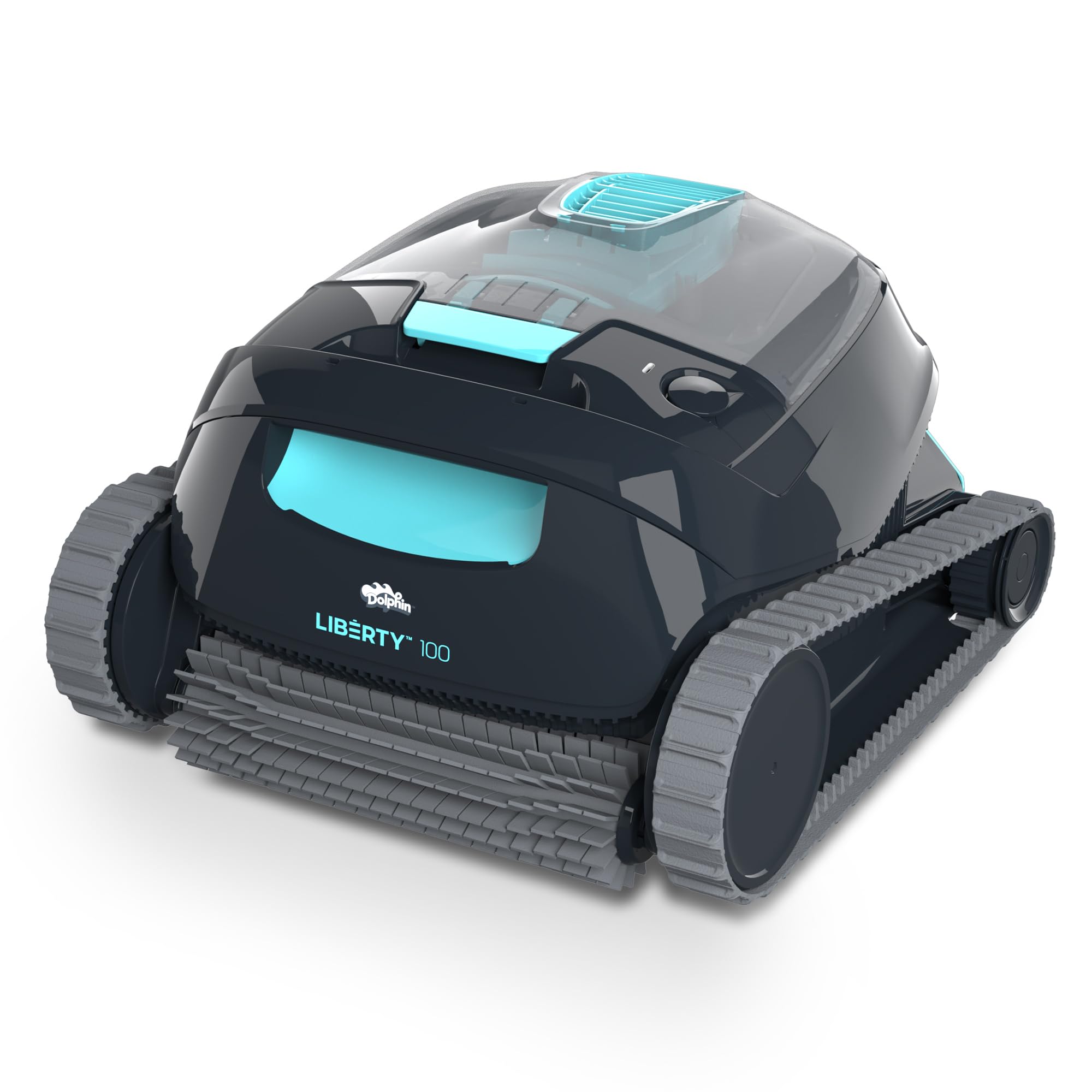 Dolphin Liberty 100 Robot Piscina Limpiafondos y Paredes, Filtración Fina, Potente Aspiración, 120 Min de Limpieza, Ideal para Piscinas Elevadas de hasta 10m