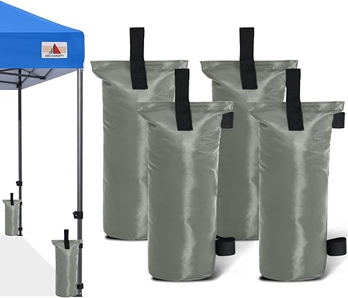 Miniatura 15 de ABCCANOPY Juego de Pesos para Toldo de 4-120 LBS Bolsas de Arena para Carpa Emergente, Bolsas de Peso para Gazebo al Aire Libre, Trampolín, Pérgola