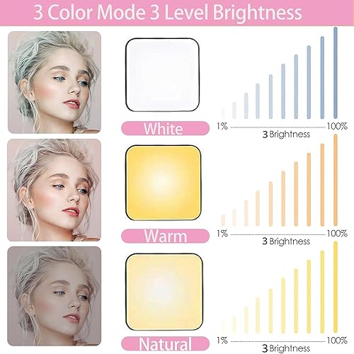 Miniatura 4 de AJDSE Funda con luz para selfie para iPhone 15, con iluminación flash, para selfie, recargable, LED, compatible con transmisión en vivo, maquillaje,