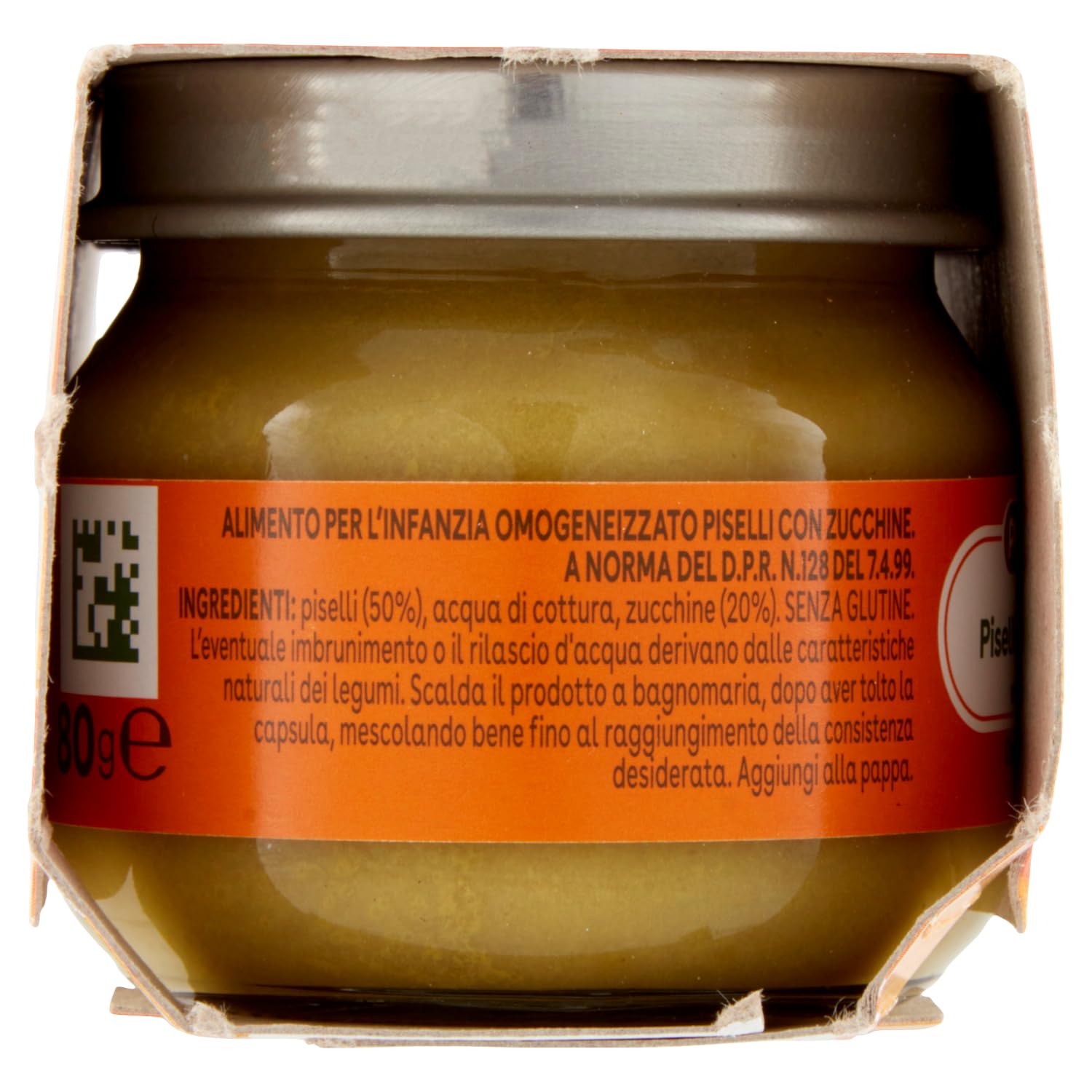 Plasmon Piselli e Zucchine, 12x (2x 80g), Mit ausgewählten Zutaten, 100% natürlich, Ohne Stärken und Salz hinzugefügt + Italian Gourmet polpa 400g