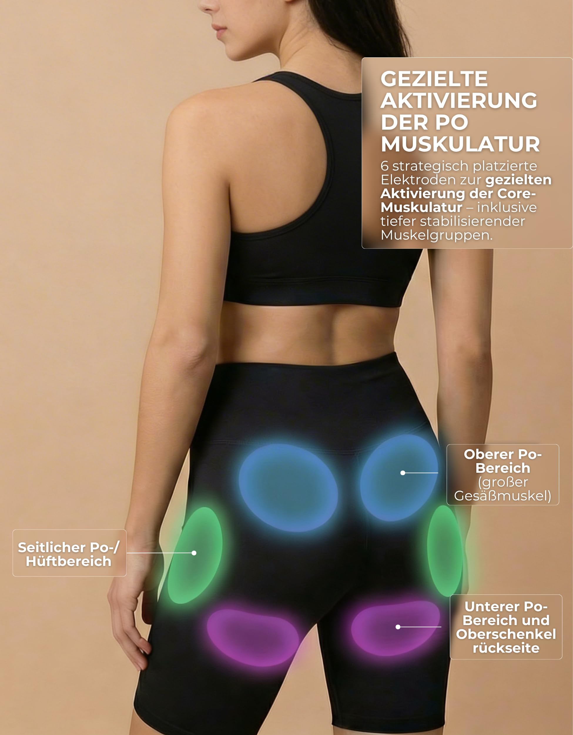 Vulpés Motion – Smarte EMS Leggings zur Muskelaktivierung von Po, Hüfte & Oberschenkelrückseite