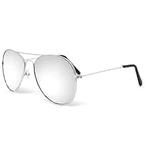 シールームリン Silver glide aviators Sunglasses Bryce Sunglass - Brushed Silver (Grey Lens)