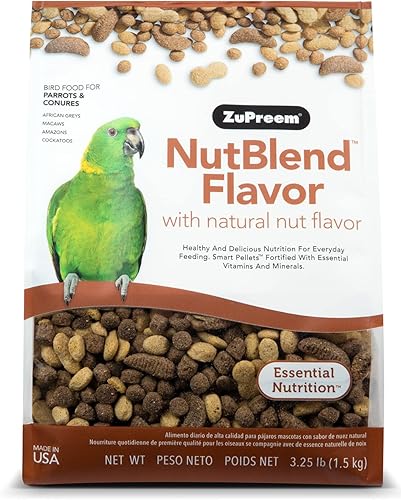Miniatura 31 de ZuPreem Sensible Seed - Alimento para pájaros para loros y conures, mezcla de semillas premium, pellets FruitBlend para Caiques, grises africanos