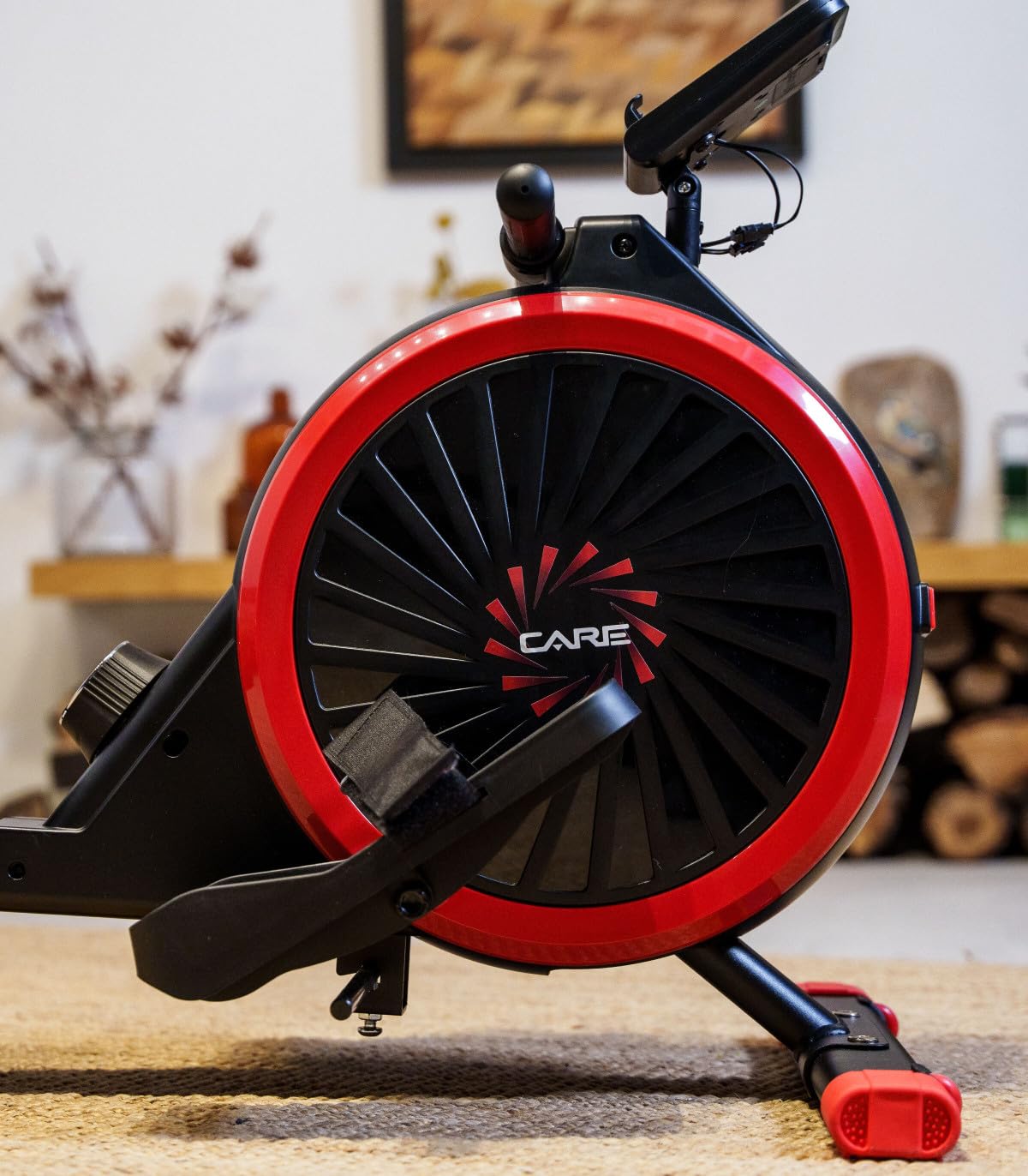 Care Fitness - Vogatore - Elancy - Pedali Antiscivolo - Freno Magnetico Silenzioso - 16 Livelli di Resistenza - 7 Funzioni