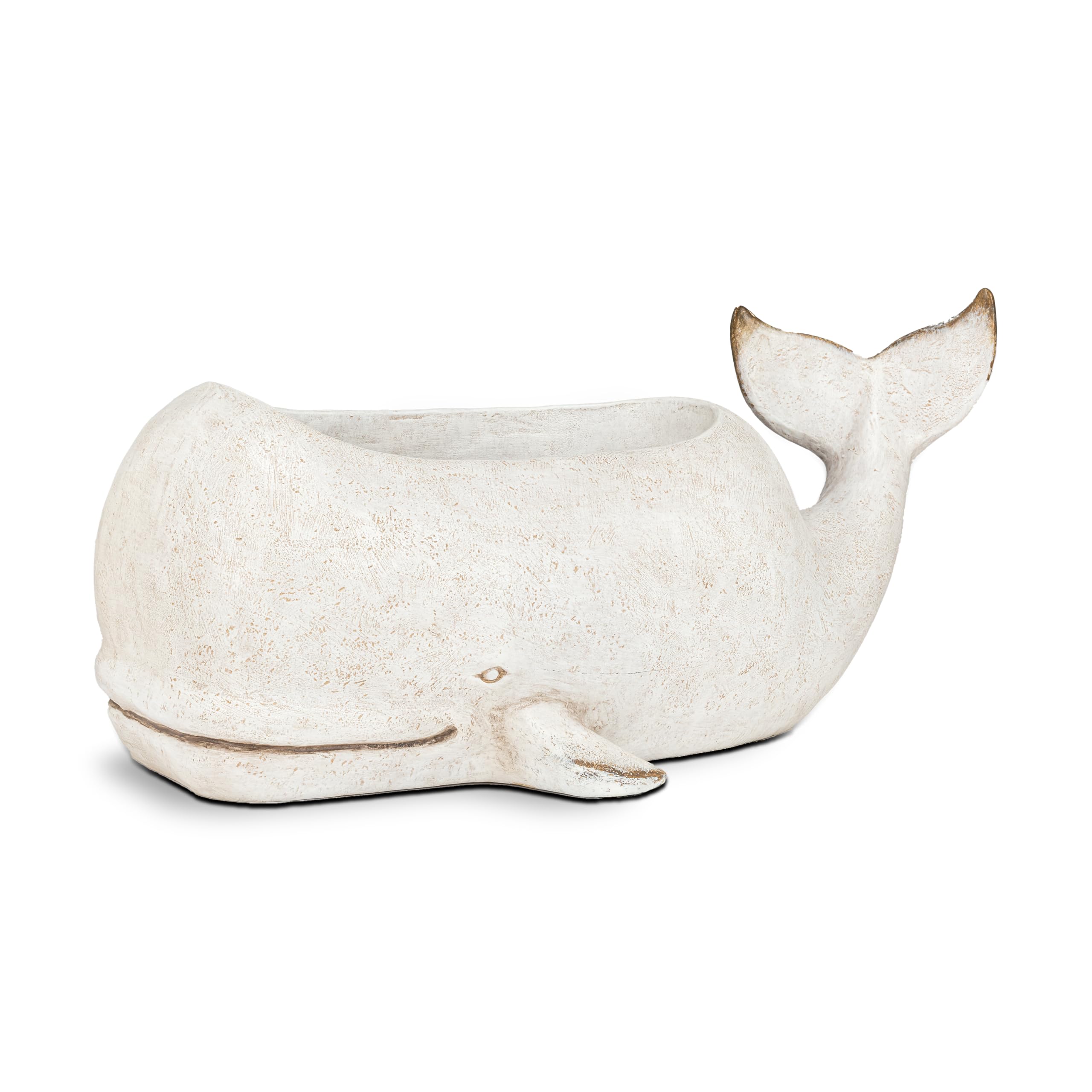 Abbott Collection Large Grey Whale Planter (15" Long)