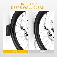 Vista 7 de monTEK Soporte giratorio de pared para bicicleta, colgadores para bicicleta para garaje, soporte vertical para bicicletas que ahorra espacio