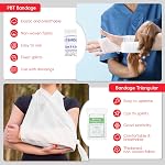 YouNuo First Aid Kit, 143 Pieces First Aid Emergency Kit, Waterproof Portable Compact Emergency Bag, Ideal for Home, Office, Car, Travel, Outdoor, Camping, Hiking, Boating (Red)