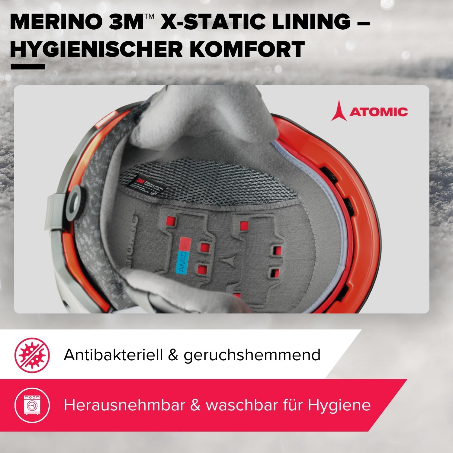 ATOMIC Revent + LF Skihelm - Unisex für Erwachsene - Individuelle Passform für präzisen Sitz - Überlegener Aufprallschutz - Innovatives Belüftungssystem